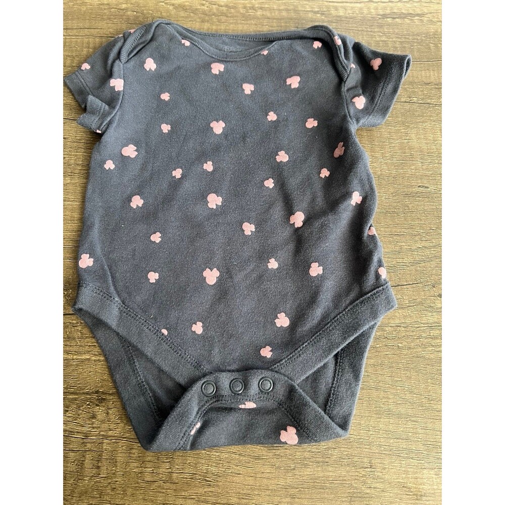 Primark Disney Baby Girl Grey Minnie Mouse Onesie